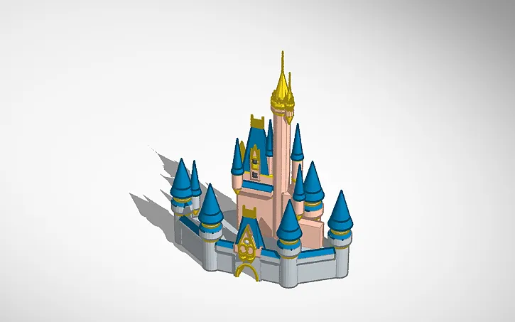 Source preview of the Disney Castle 3D model by Cagon