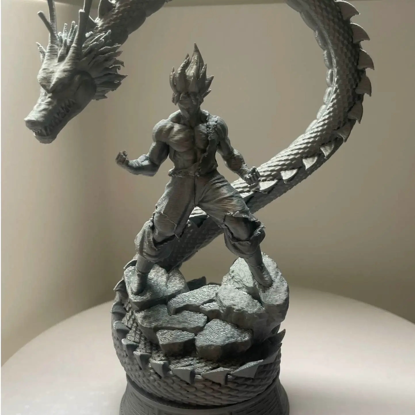 Bronvoorbeeld van het 3D-model Dragon Ball Goku and Shenron door 3Dominiktisk