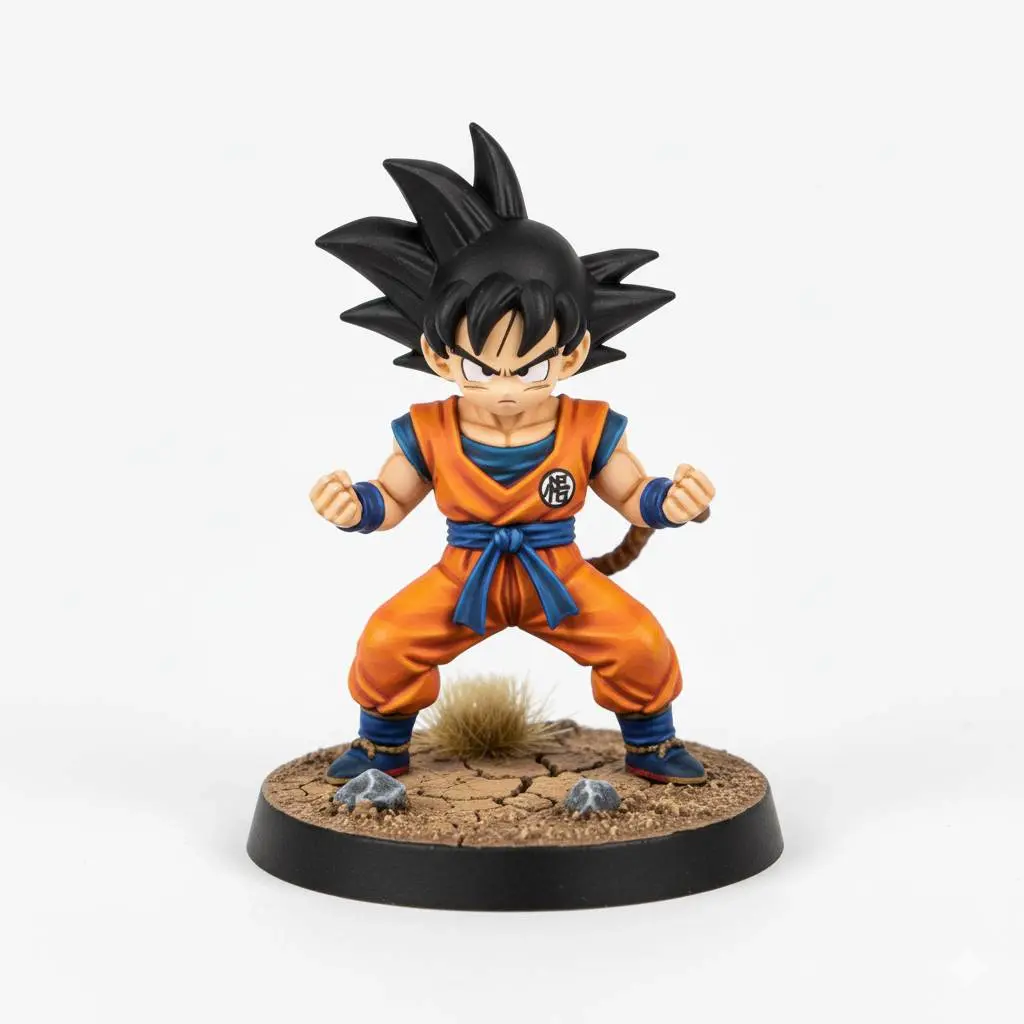 Source preview of the DRAGON BALL MINIATURE 018 3D model by PRINT3DCBA