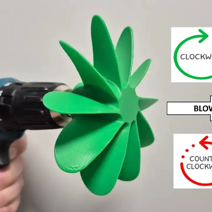 Source preview of the Drill Fan 3D model by 13Chod95