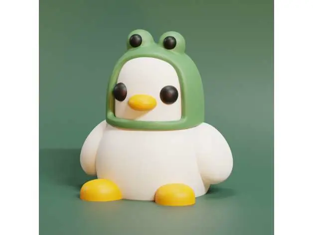 Source preview of the Duck frog 3D model by Marco Chan