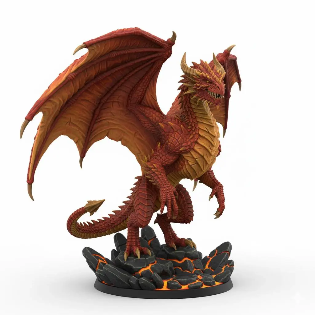 Bronvoorbeeld van het 3D-model DyD Miniatures Dragon 010 door PRINT3DCBA