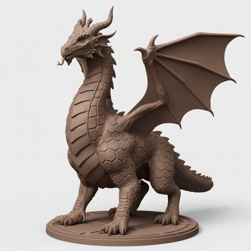Bronvoorbeeld van het 3D-model Earthscale Guardian Dragon door Noah0x03