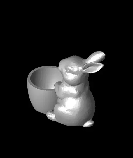 Source preview of the easter bunny  3D model by Stefan Stojičić