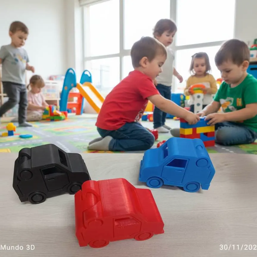 Bronvoorbeeld van het 3D-model educational toy car door Mundo_3D