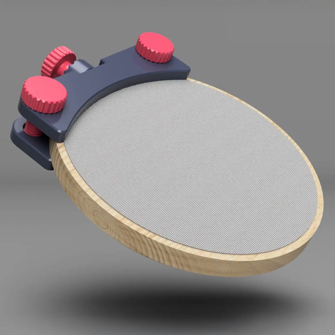 Source preview of the Embroidery hoop holder compatible with my multifunctional arm 3D model by Jakub Lattenberg