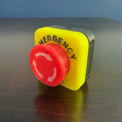 Source preview of the Emergency Stop Clicker 3D model by Pboink44