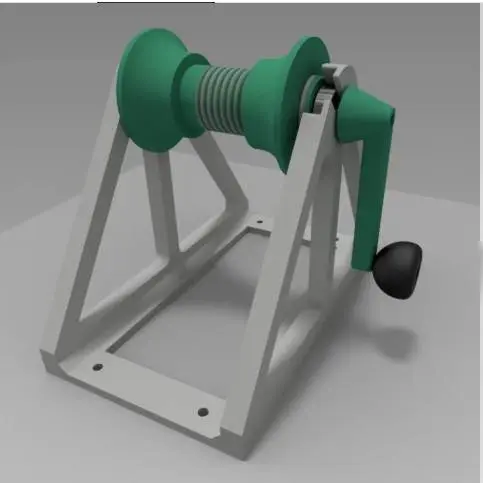 Source preview of the Enrolador de fios, cordas etc, com Carretel de filamentos. 3D model by AndreCorreia