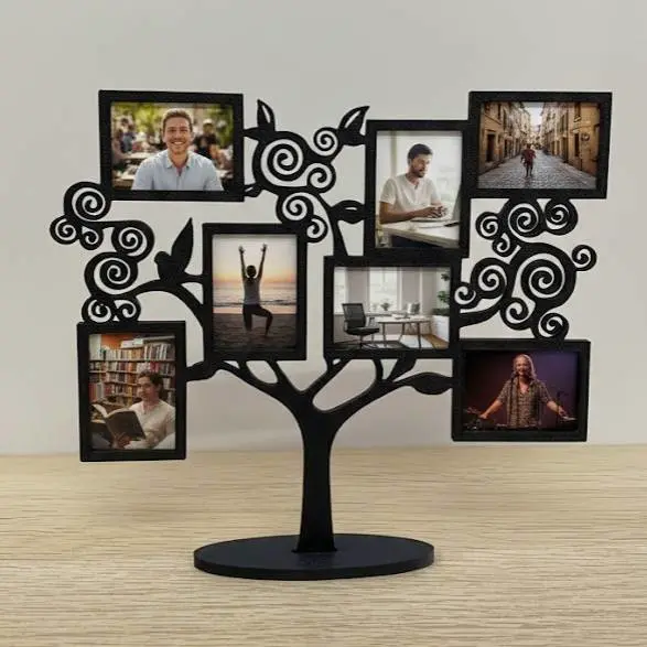 Source preview of the Family photo tree 3D model by PiedadM