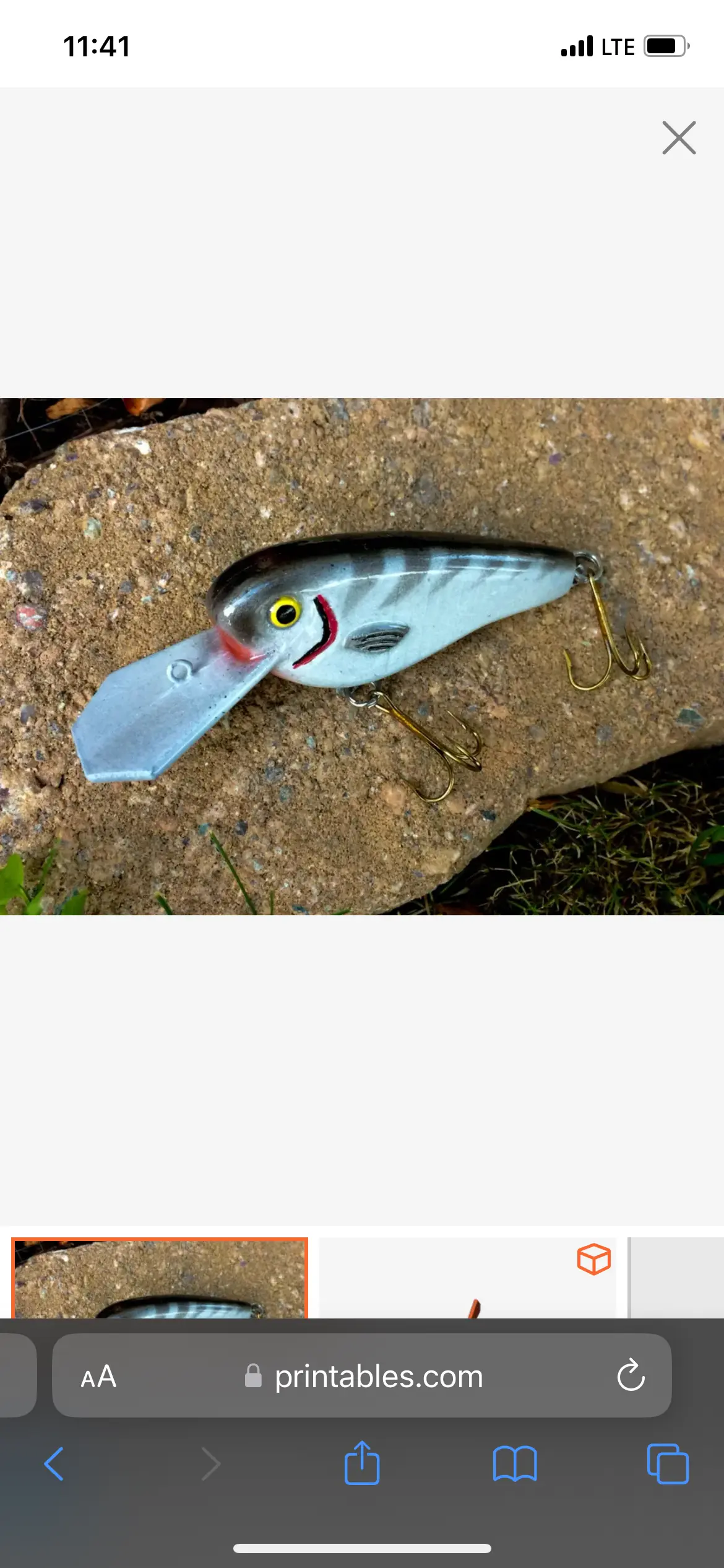 Bronvoorbeeld van het 3D-model Fishing lure door user170393646