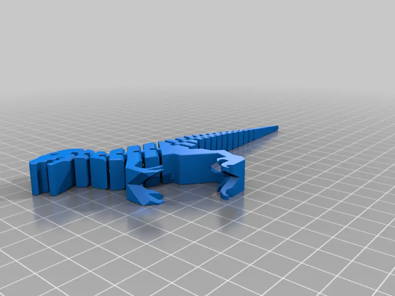Bronvoorbeeld van het 3D-model Flexi Raptor Keychain door Lizzii