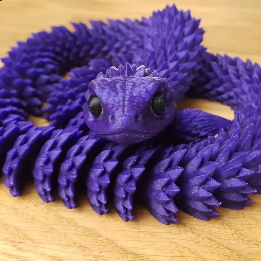 Source preview of the Flexy Snake 3D model by babyboo1392