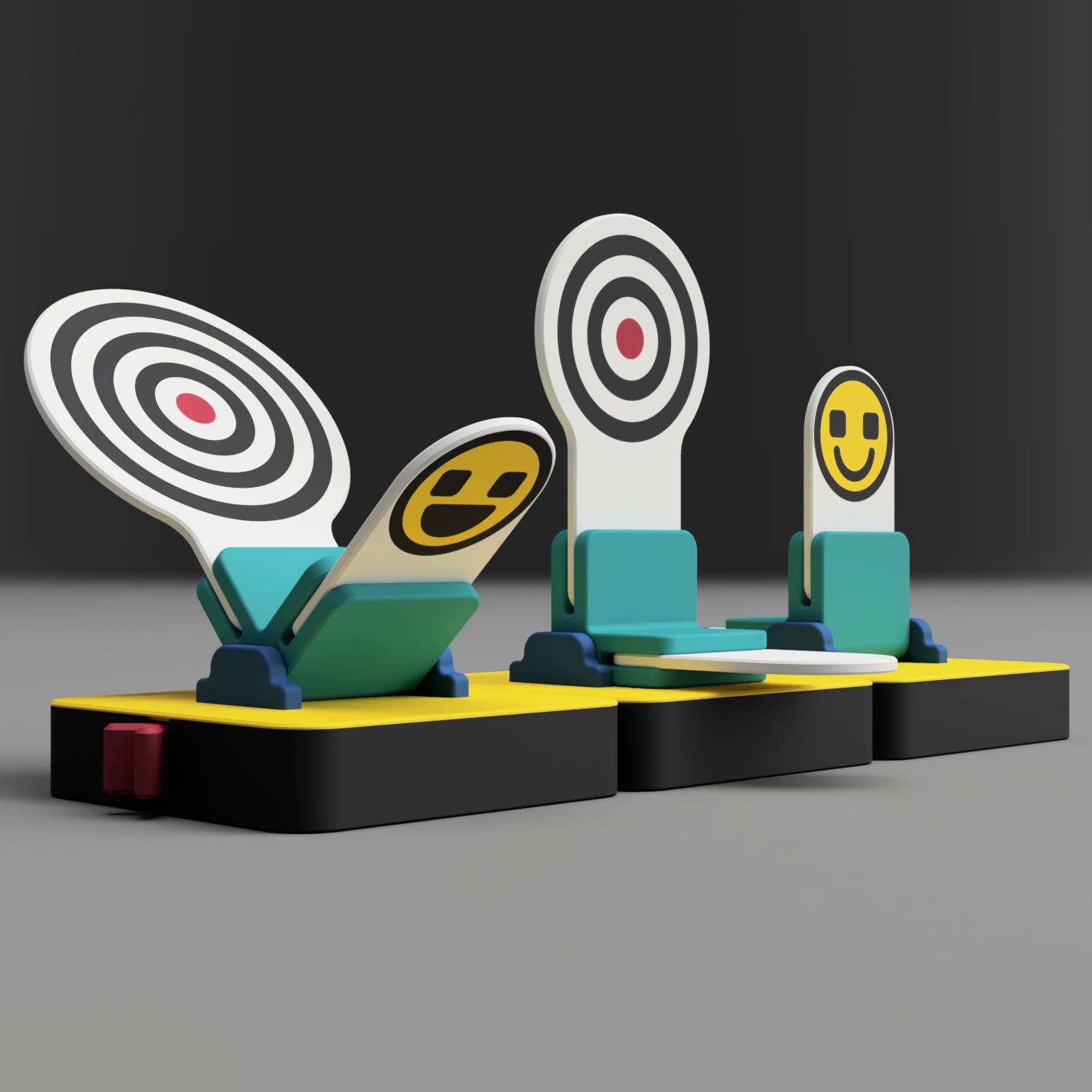 Bronvoorbeeld van het 3D-model Folding targets for Nerf or Airsoft and more door Jakub Lattenberg