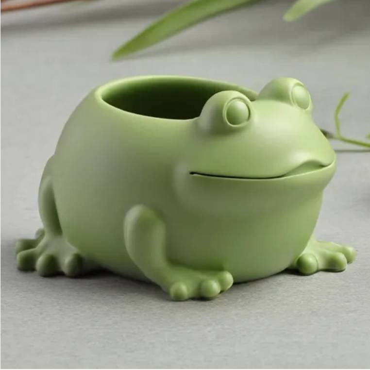 Bronvoorbeeld van het 3D-model Frog Planter door Mini Maker
