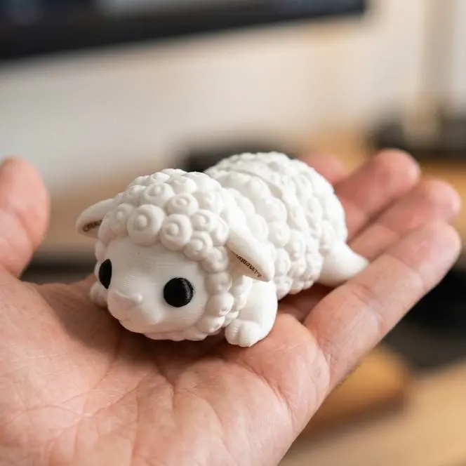 Source preview of the Full Color Articulated Little Lamb 3D model by Dani13