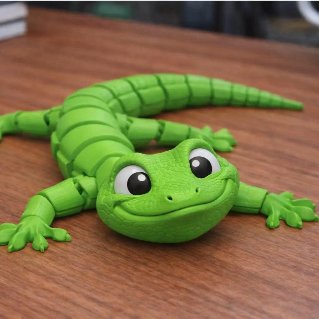 Bronvoorbeeld van het 3D-model FUN FLEXY GECKO door MICHI HEROE