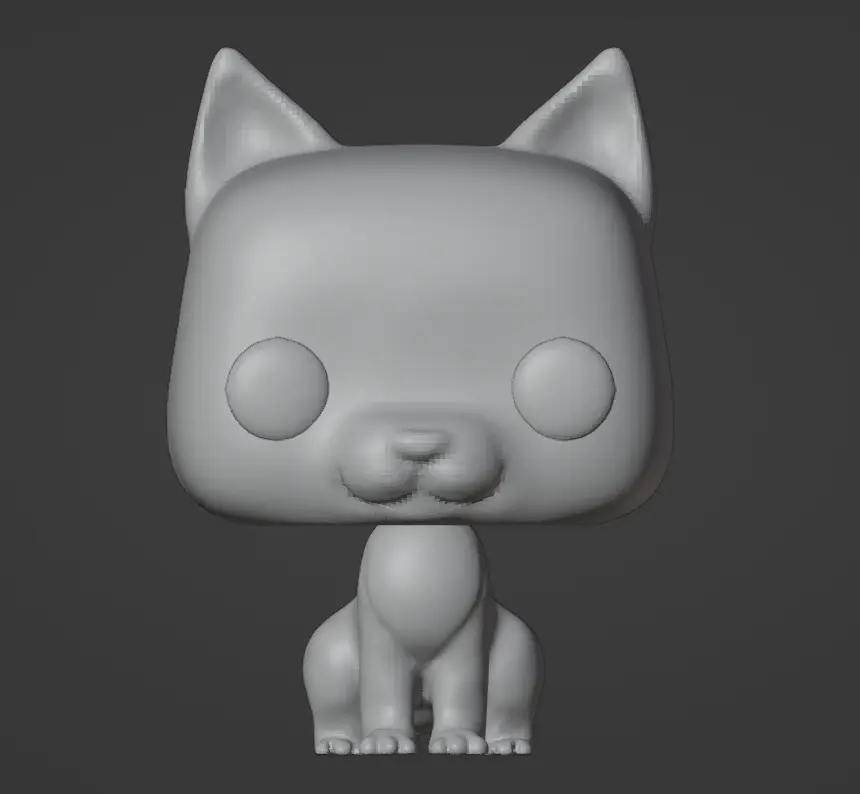 Bronvoorbeeld van het 3D-model Funko Pop Cat door RimanCz