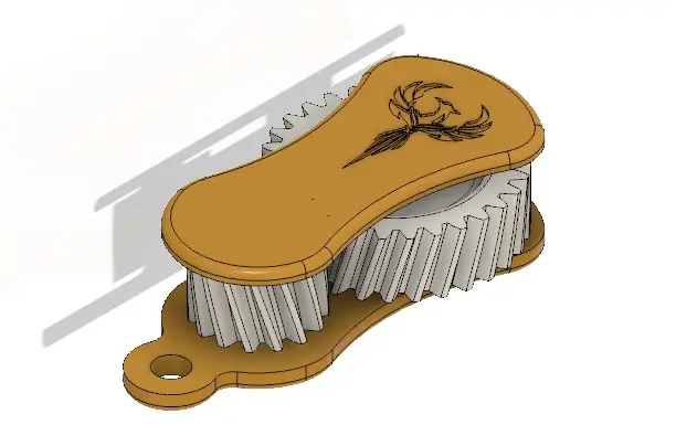 Source preview of the Gearbox keychain 3D model by Ajesh Jk