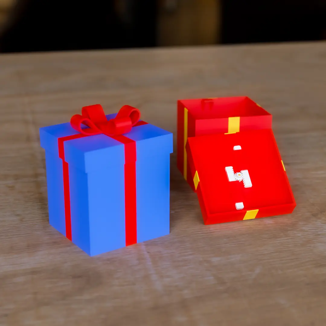 Bronvoorbeeld van het 3D-model Gift box with lock door Matb3d
