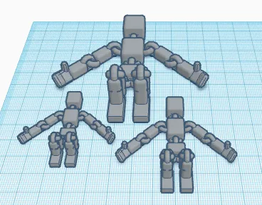 Source preview of the giga scott sizes 3D model by Chicken O matic