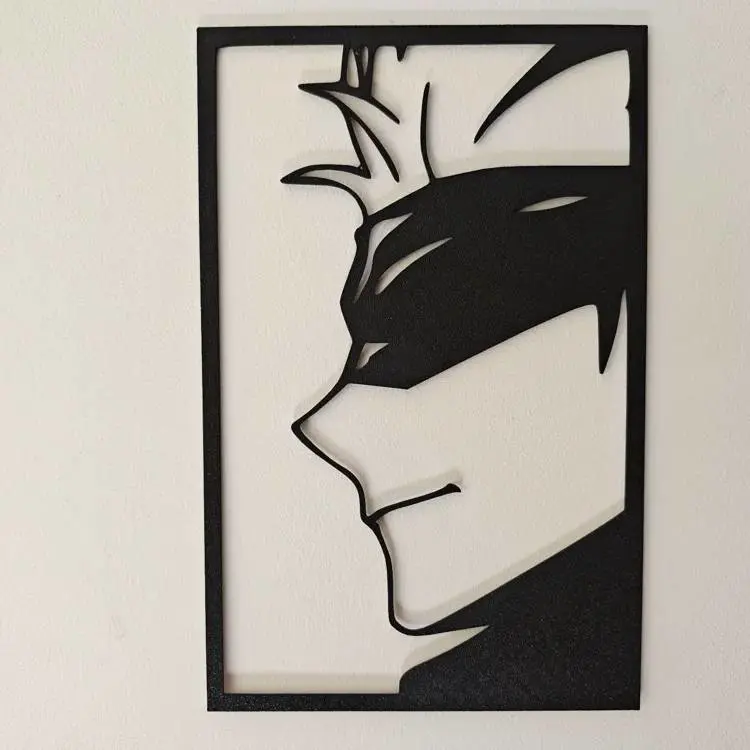 Bronvoorbeeld van het 3D-model Gojo Silhouette – Arte mural Jujutsu Kaisen door Litolunar