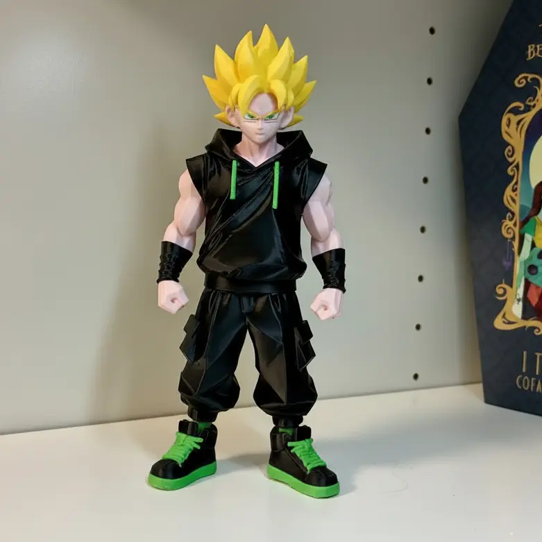 Bronvoorbeeld van het 3D-model Goku Super Saiyan Urban door Sir Printe-A-Lot