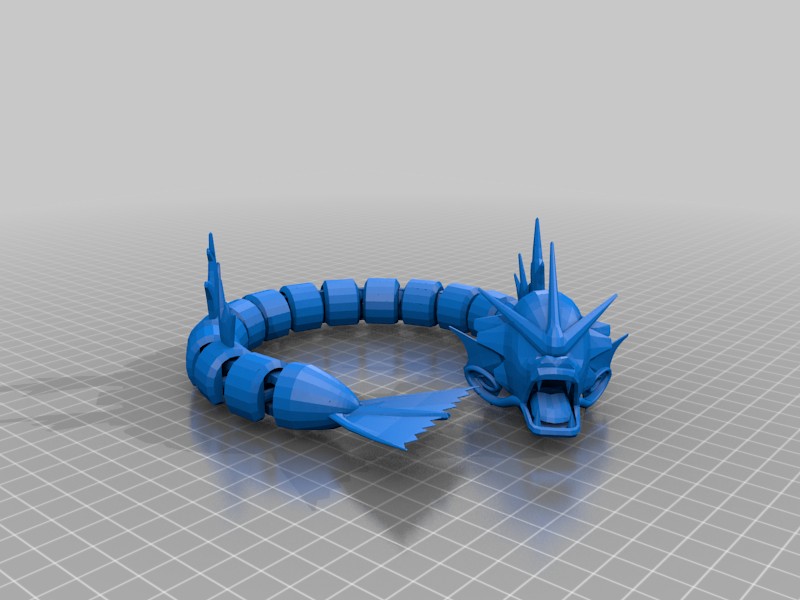 Bronvoorbeeld van het 3D-model gyarados door Icarus1376