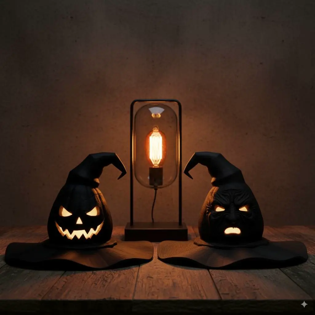 Source preview of the halloween hats 3D model by DamianM