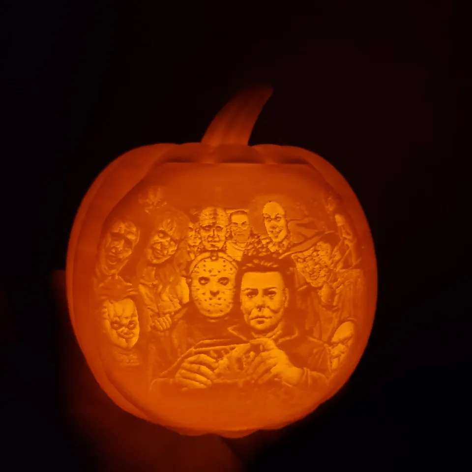 Source preview of the Halloween led tea light jack-o-lantern 3D model by hjh2115