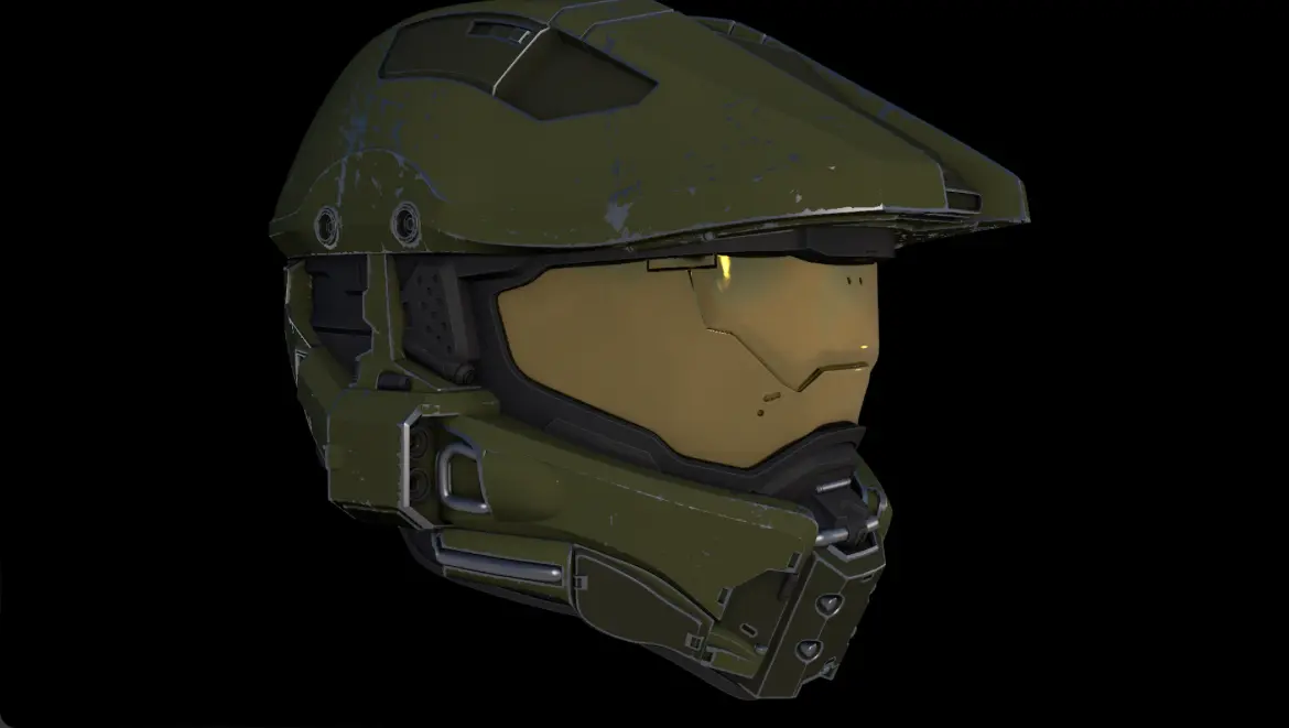Source preview of the Halo 4/5 Master Chief helmet 3D model by NothinbutHALO