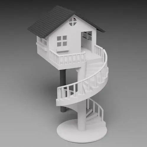 Source preview of the Hamster house raiponce 3D model by Duce epee