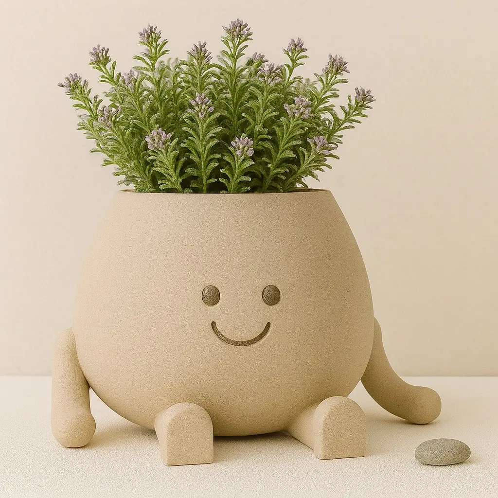 Source preview of the Happy Flowerpot 3D model by NotJustLayers