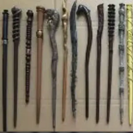 Bronvoorbeeld van het 3D-model harry potter characters  wands door OMG3dprinting
