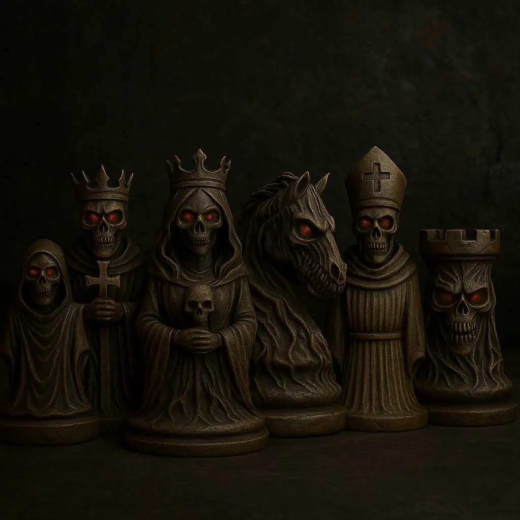 Bronvoorbeeld van het 3D-model Haunted Soul Chess Set door M_S_K