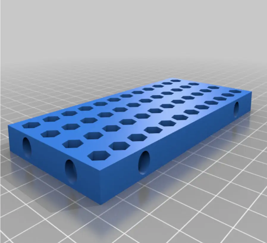 Source preview of the Hex Bit Holders for 1/4" Hex Screws or Drill Bits 3D model by WONDER_WEENER