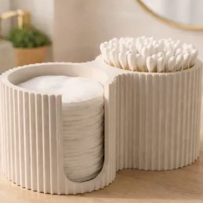Source preview of the Holder for cotton pads and swabs in the bathroom 3D model by 3DAny