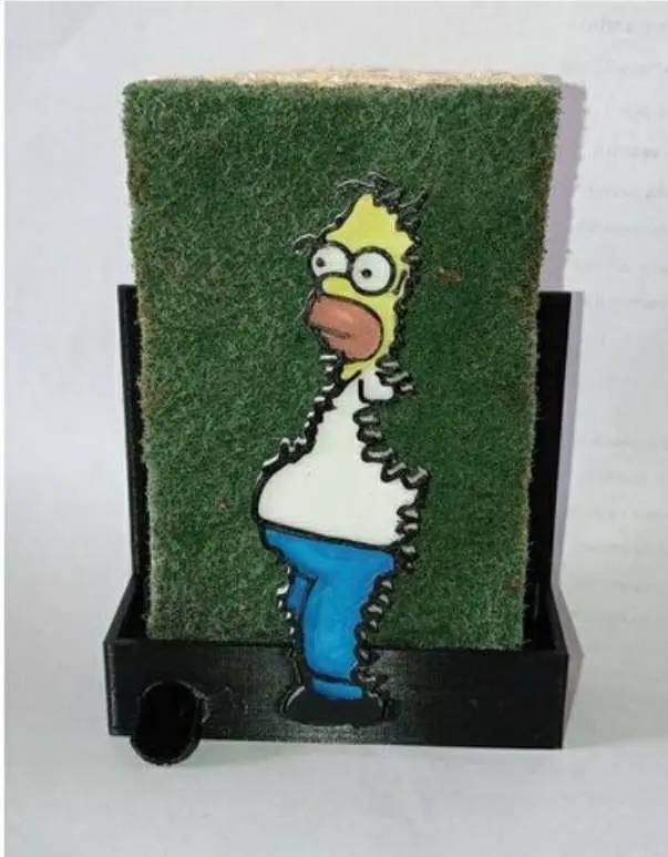 Source preview of the Homer , sponge holder 3D model by \/23
