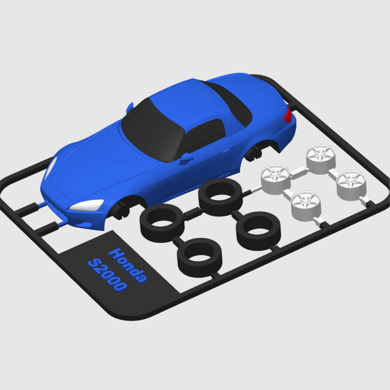 Source preview of the Honda S2000 kit card 3D model by Jerryie