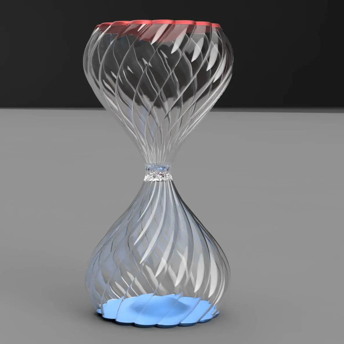 Bronvoorbeeld van het 3D-model Hourglass door Jakub Lattenberg