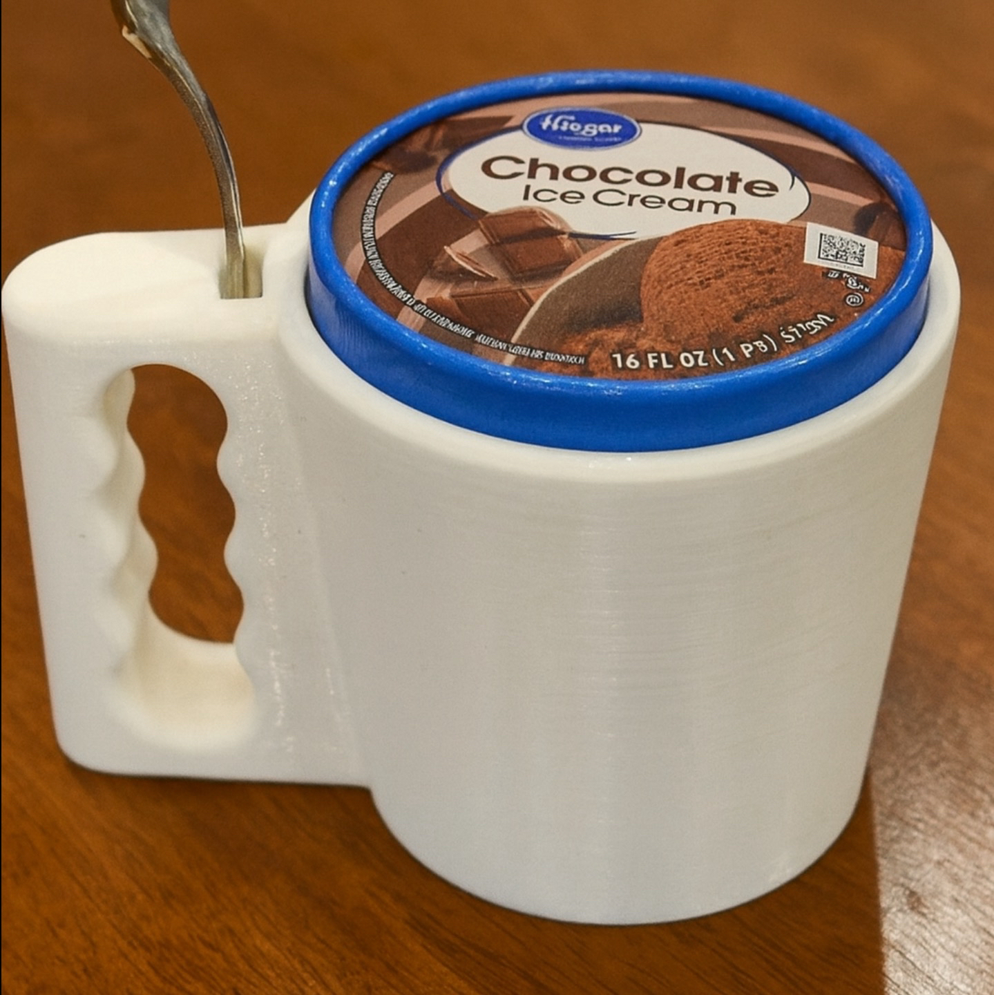 Source preview of the Ice cream cup 3D model by Flux3D