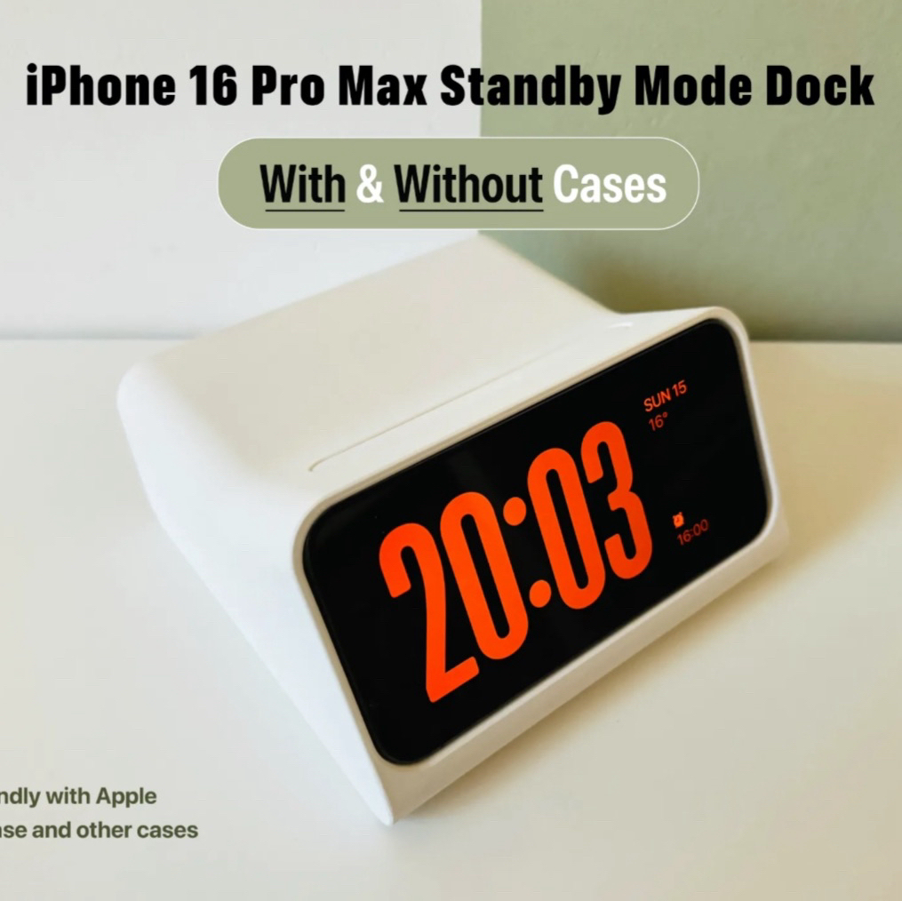Bronvoorbeeld van het 3D-model Iphone 16 pro max standby dock door Sukhjinder 