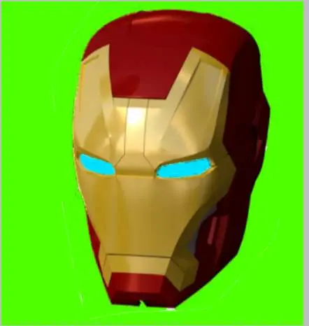 Bronvoorbeeld van het 3D-model iron man mask door Moisés Gamer