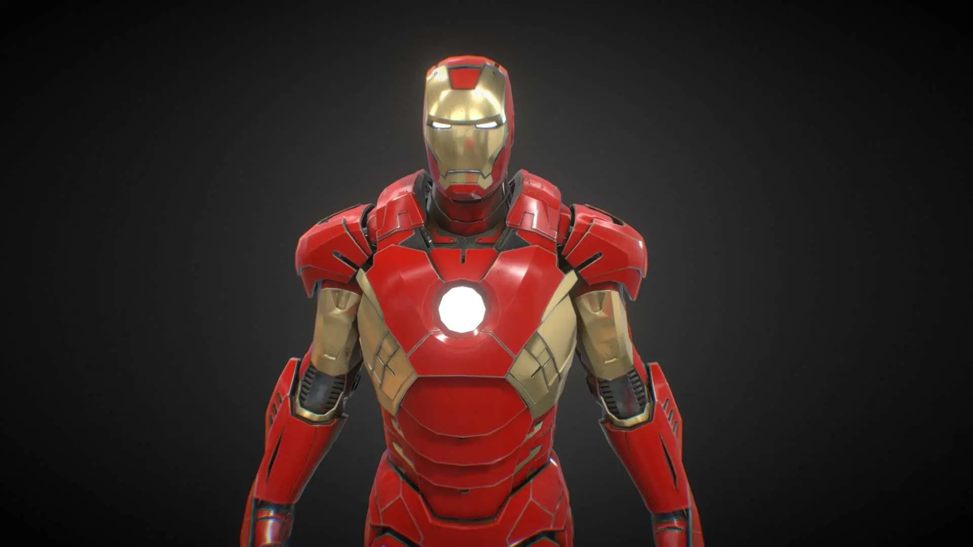 Bronvoorbeeld van het 3D-model Iron man door Creative Kisku