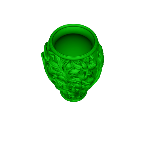 Source preview of the jarrón ramas 3D model by 🌵cactus 001