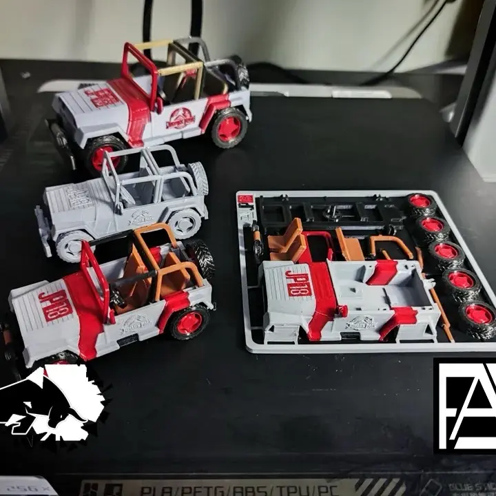 Bronvoorbeeld van het 3D-model Jurassic Park Jp Jeep door Juan josue Rivera murua