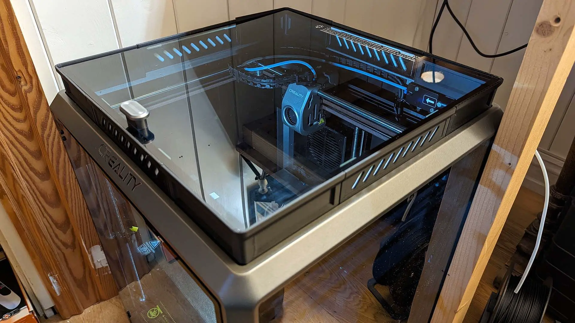 Source preview of the 33 mm lid riser compatible with Creality K1 Max 3D model by Rvoyum