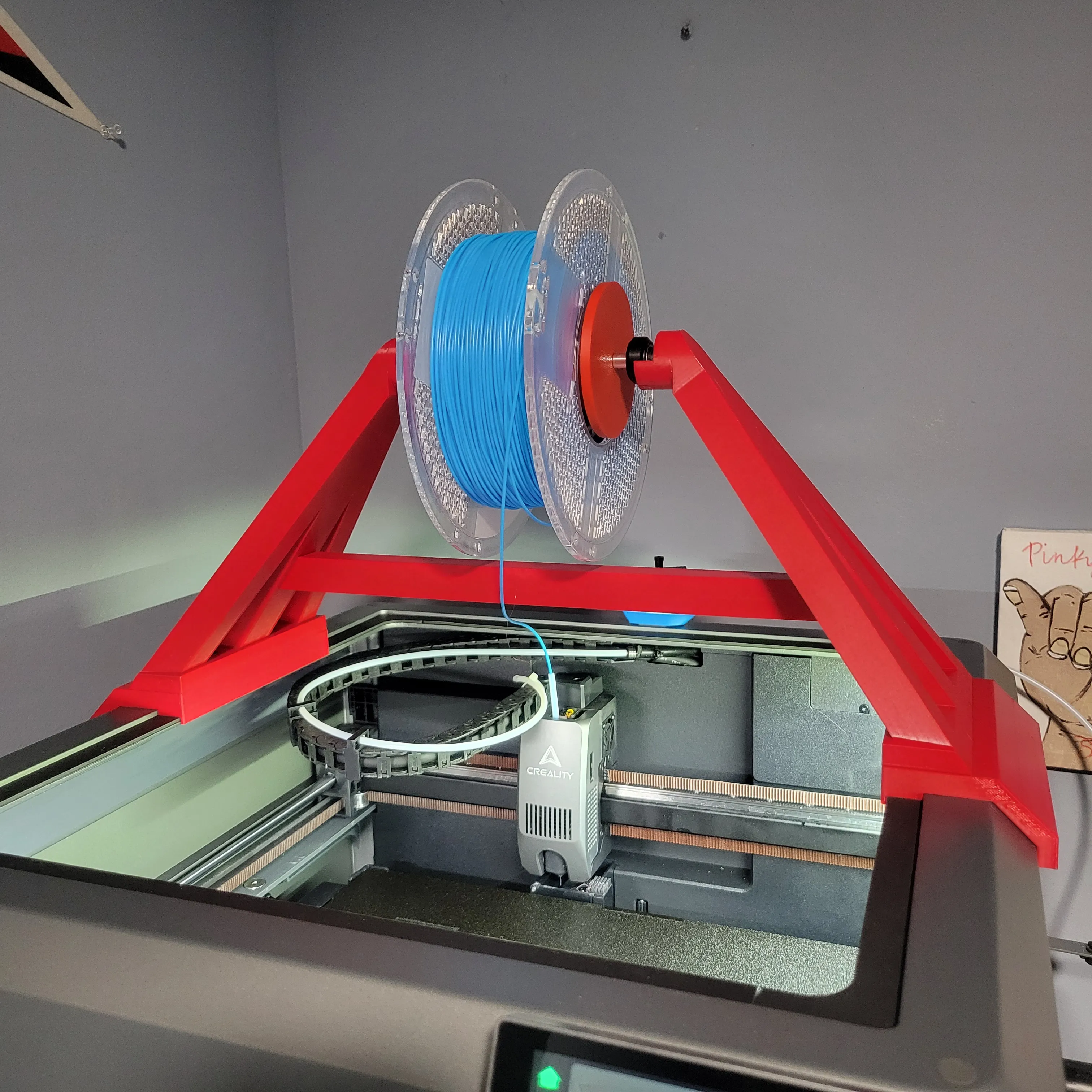 Source preview of the K2 Plus and Pro Top Spool Holder 3D model by David-Blake