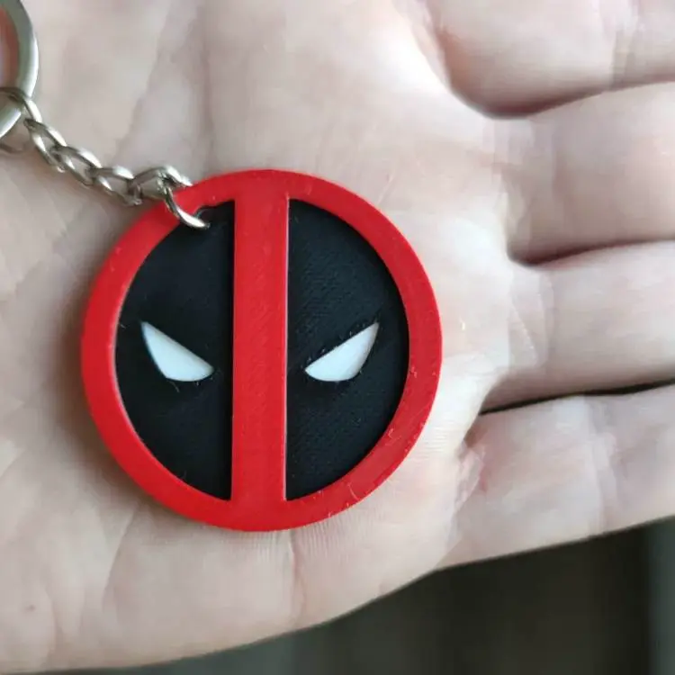 Source preview of the Keychain Deadpool 3D model by Litolunar