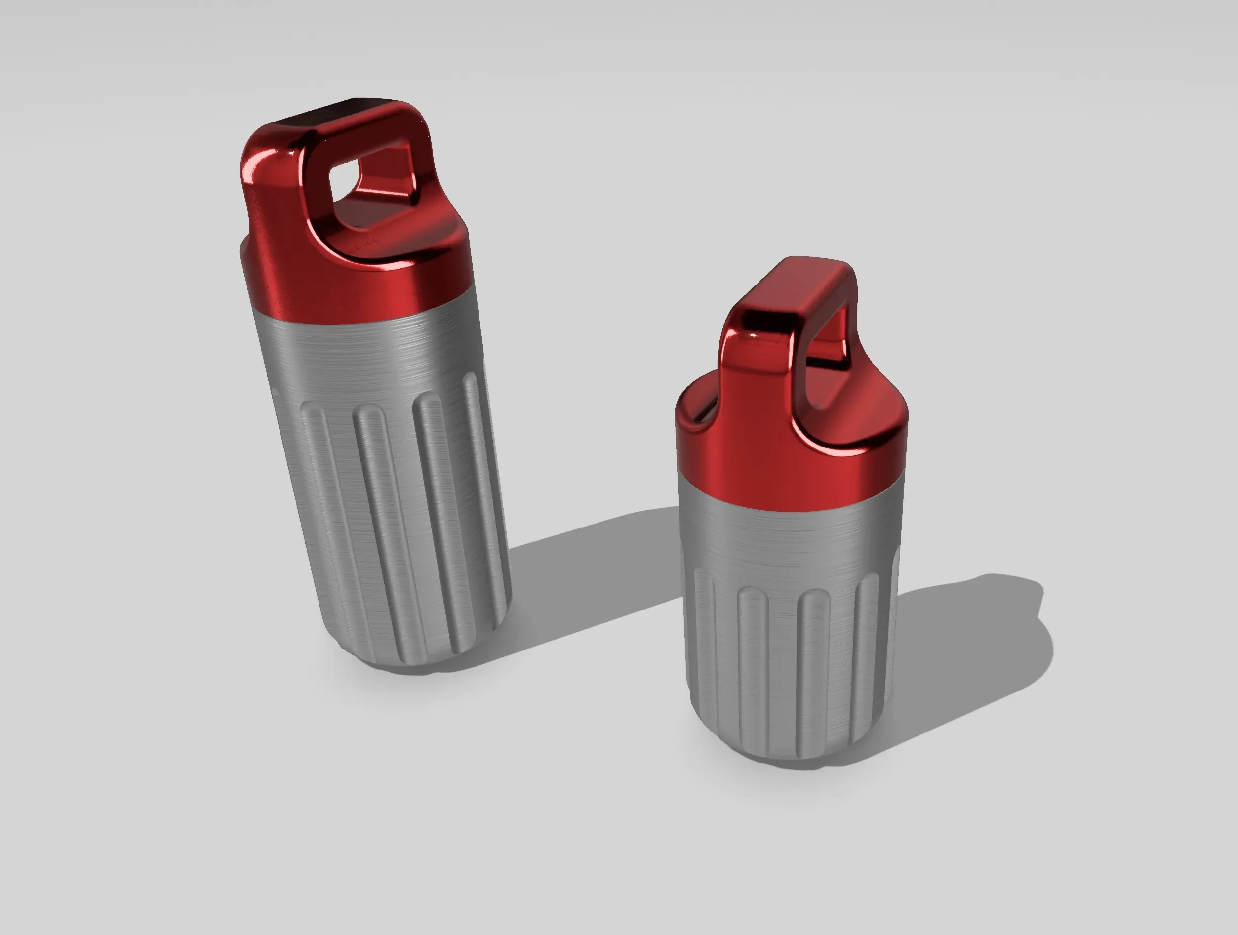 Source preview of the EDC KEYCHAIN PILL CONTAINER 3D model by brc127