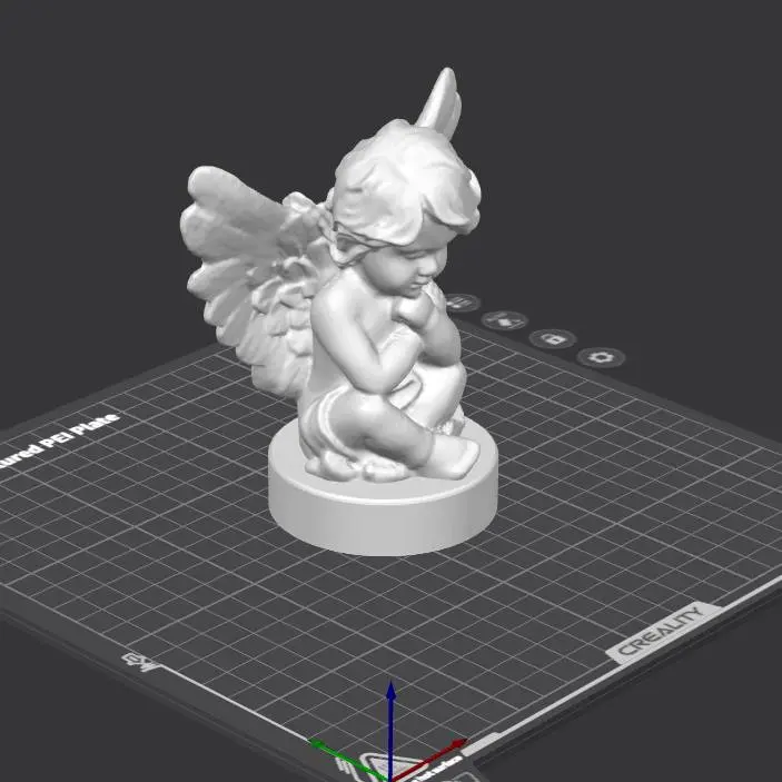 Bronvoorbeeld van het 3D-model Lamp Angel door 3D Spaghetti